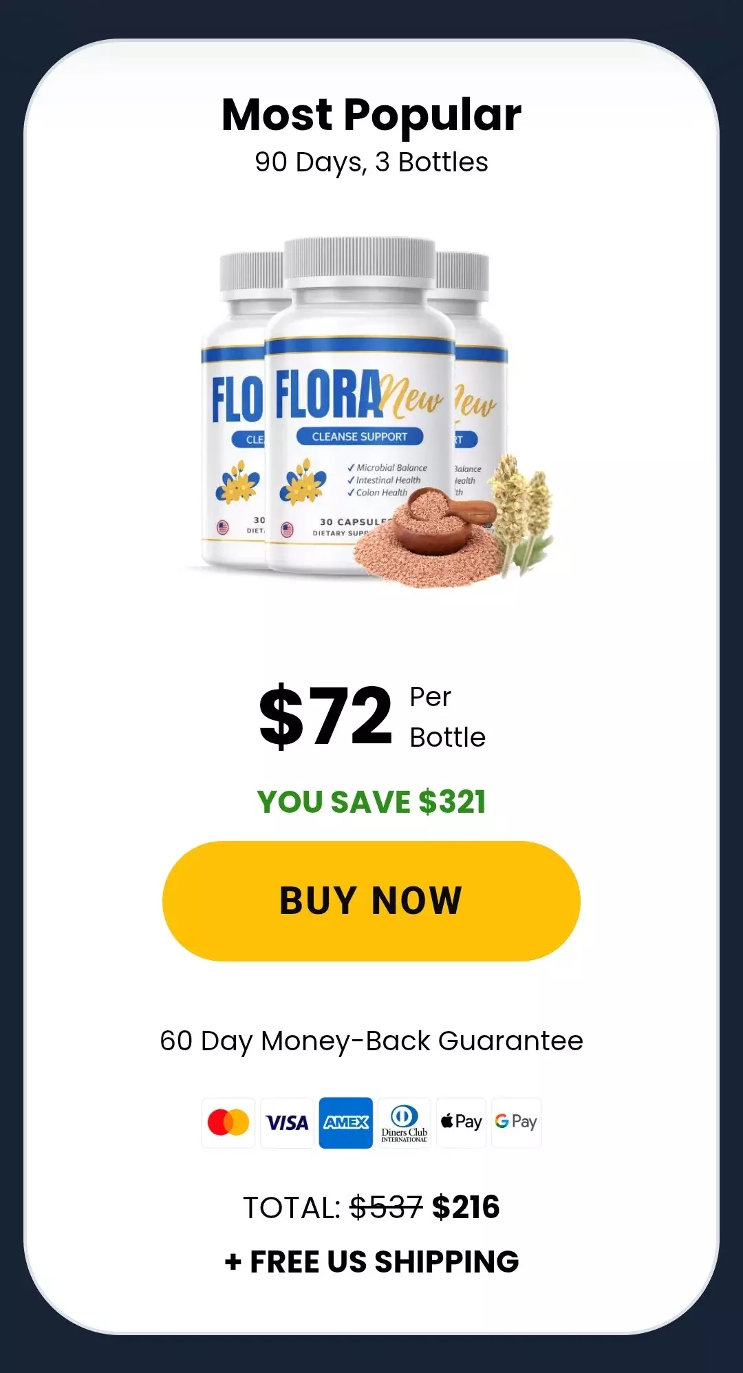 FloraNew™ 3 bottles pricing